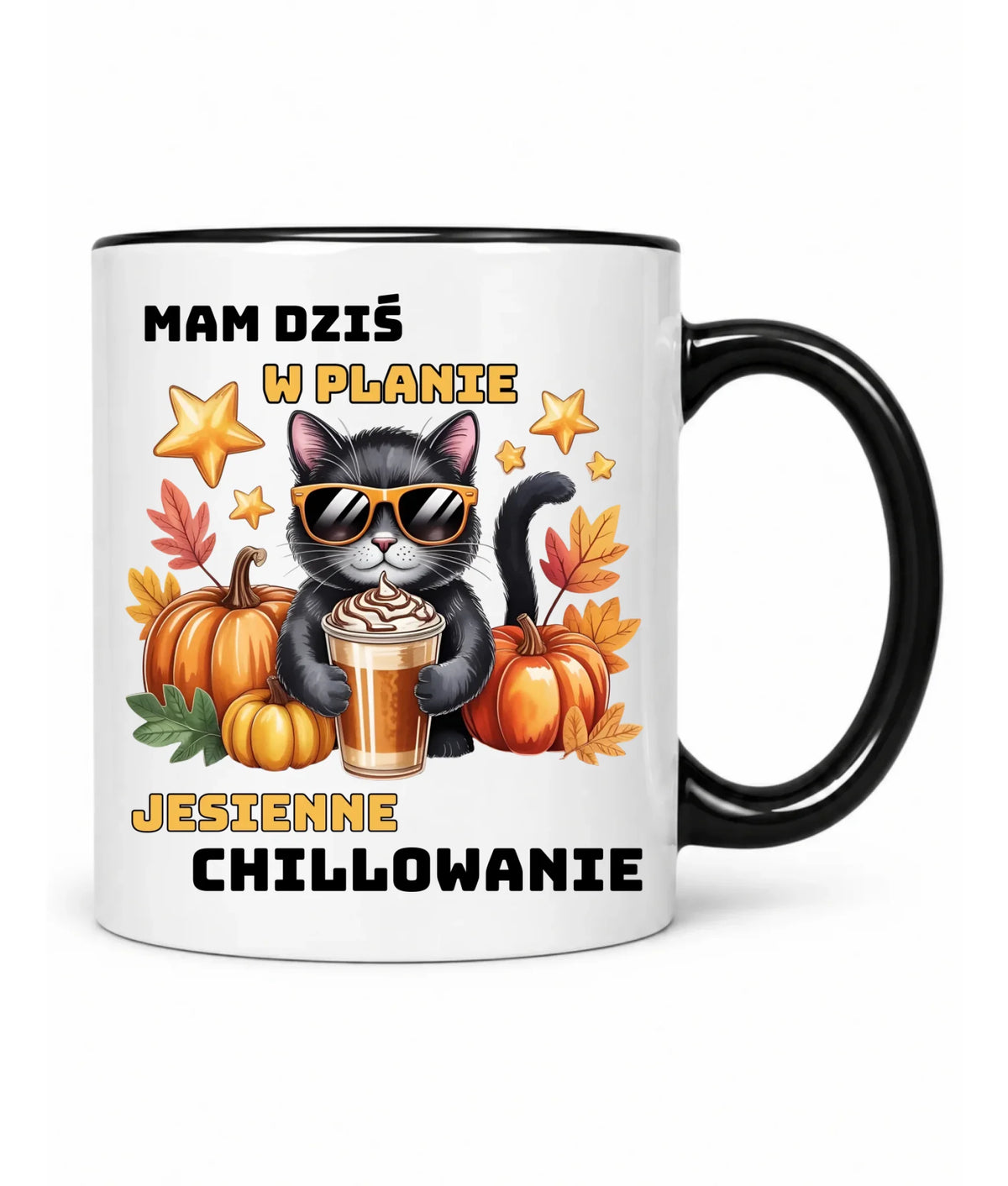 Kubek jesienny - Mam dziś w planie jesienne chillowanie JS34