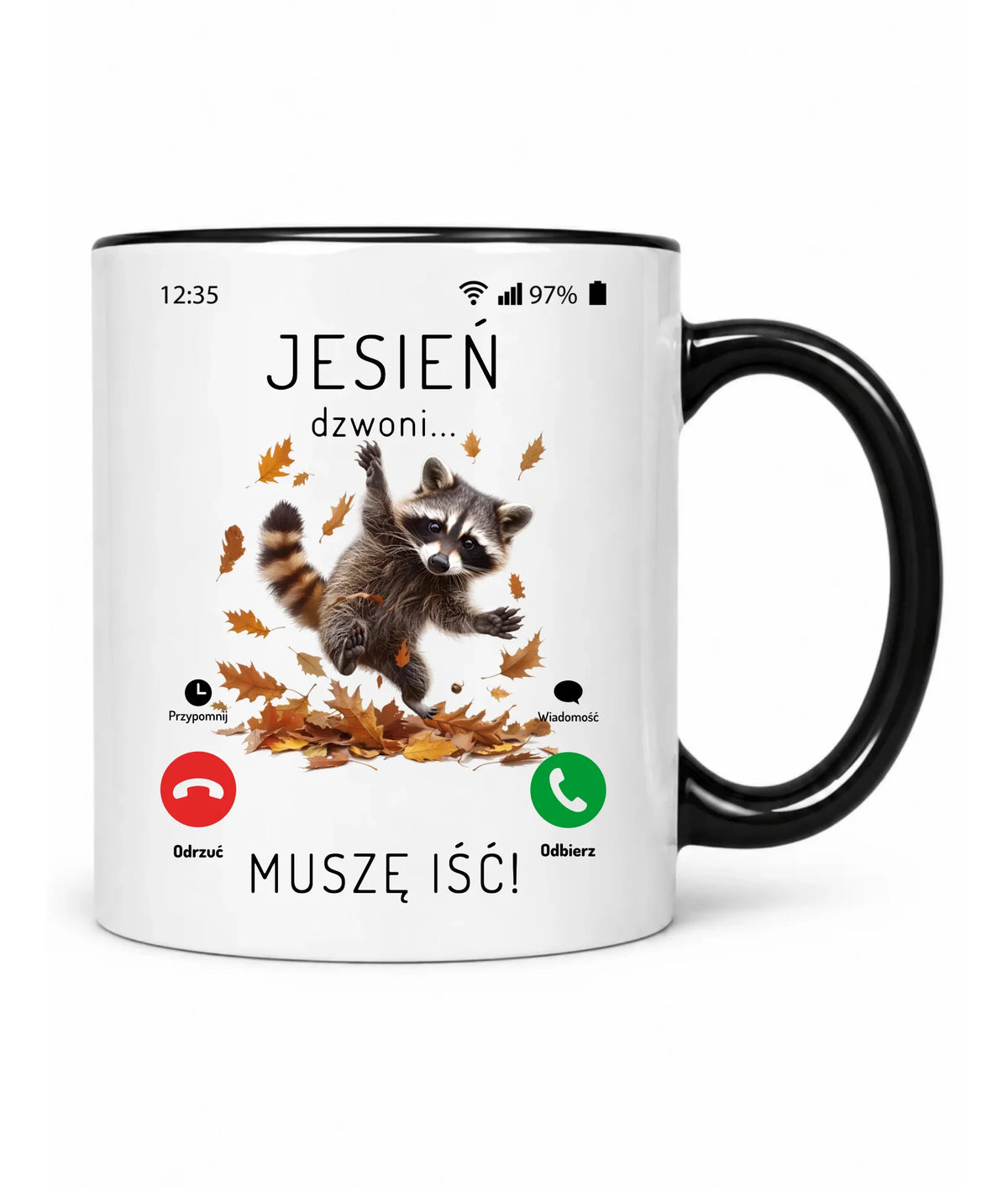 Kubek jesienny - Jesień dzwoni muszę iść JS18