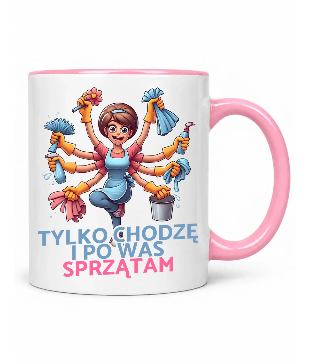 Kubek dla mamy - Tylko chodzę i po Was sprzątam DM42