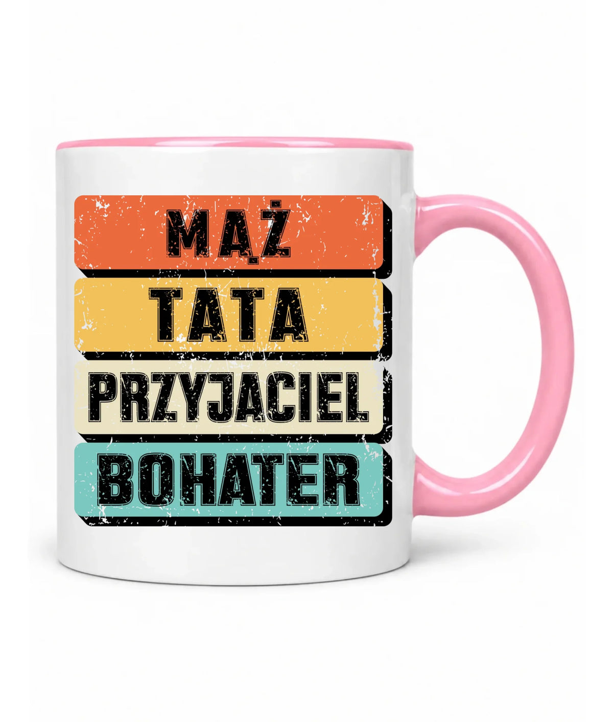 Kubek dla taty - Mąż Tata Przyjaciel Bohater DT05