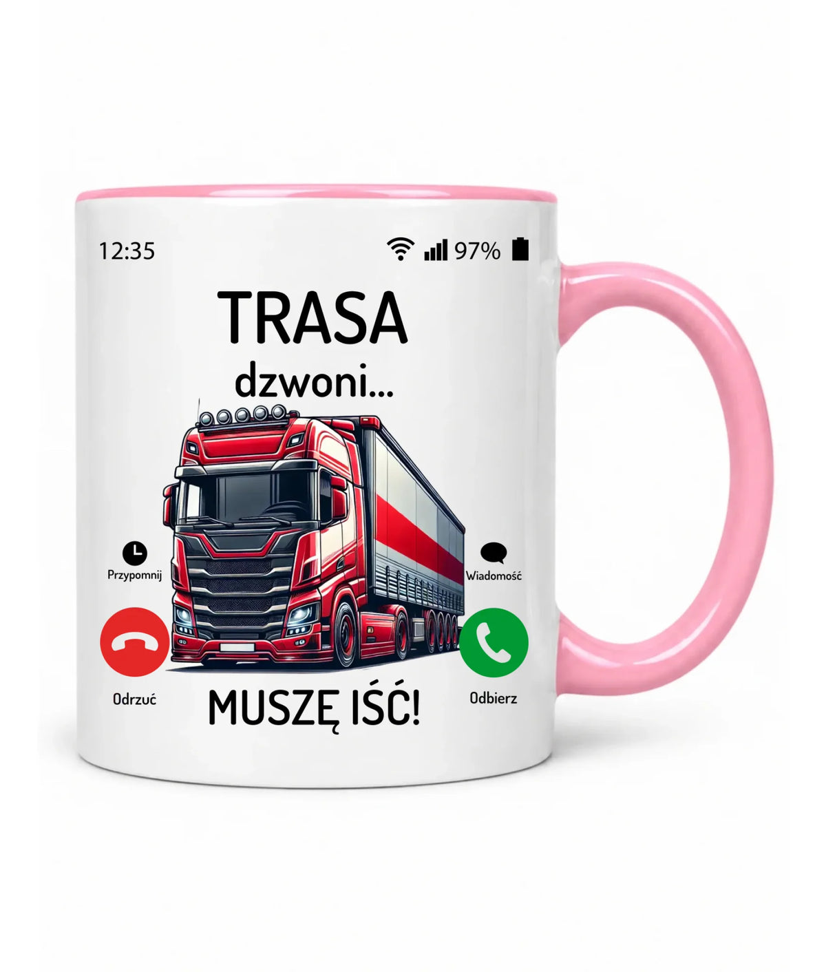 Kubek dla zawodowego kierowcy - Trasa dzwoni muszę iść ZKT03