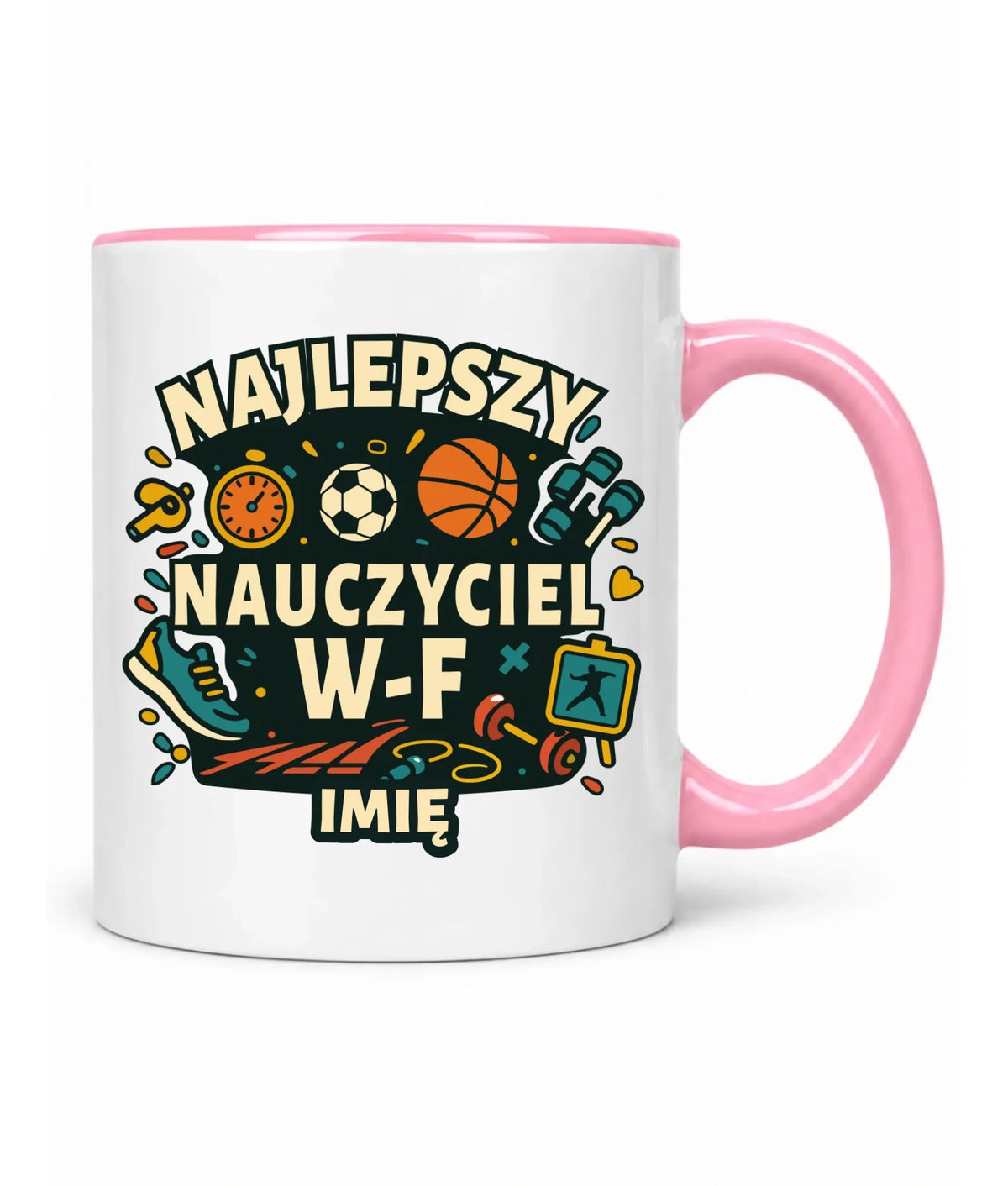 Kubek dla nauczyciela wychowania fizycznego W-F - personalizowany N50