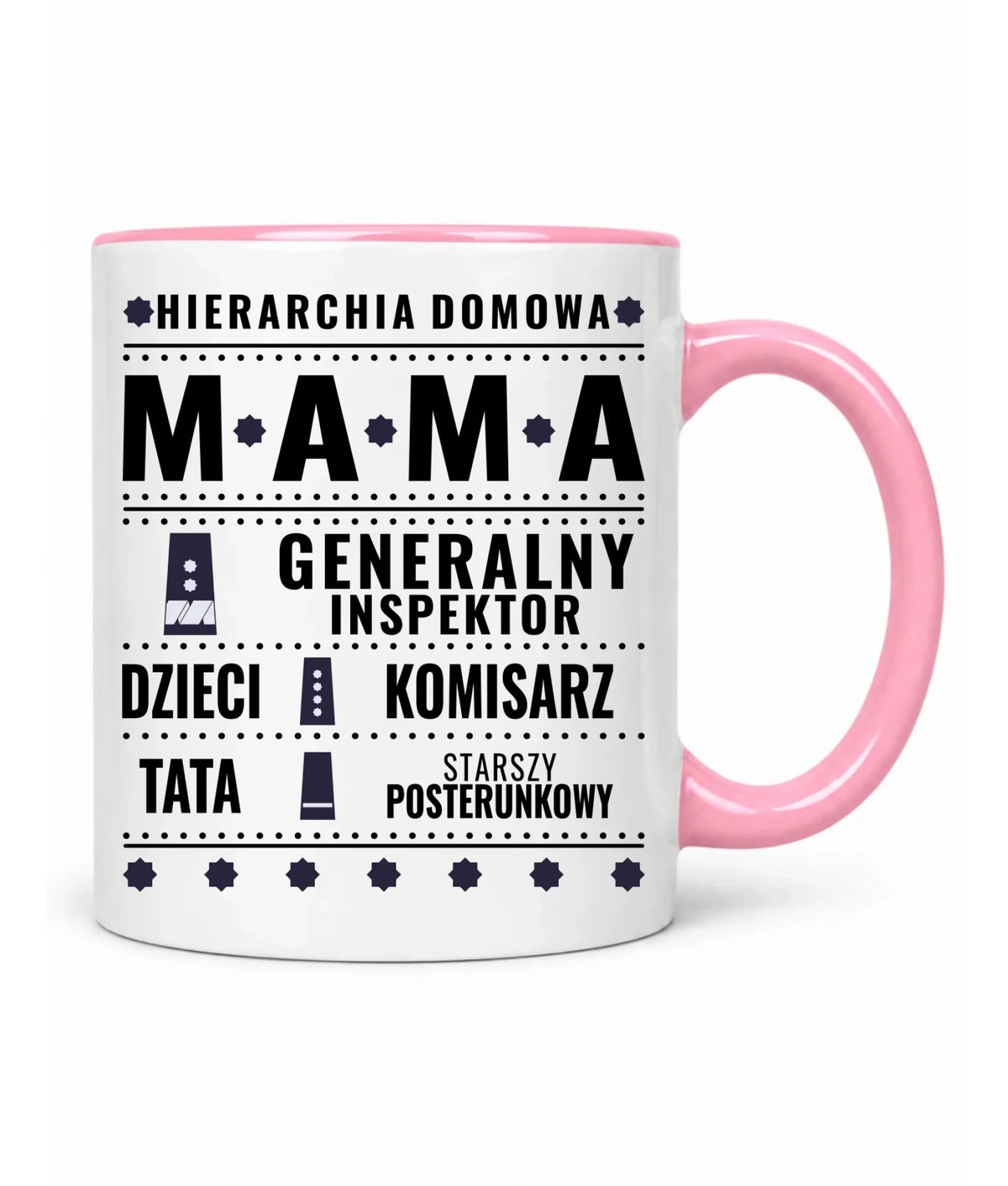 Kubek dla mamy - Generał Mama Policja - personalizowany DM41