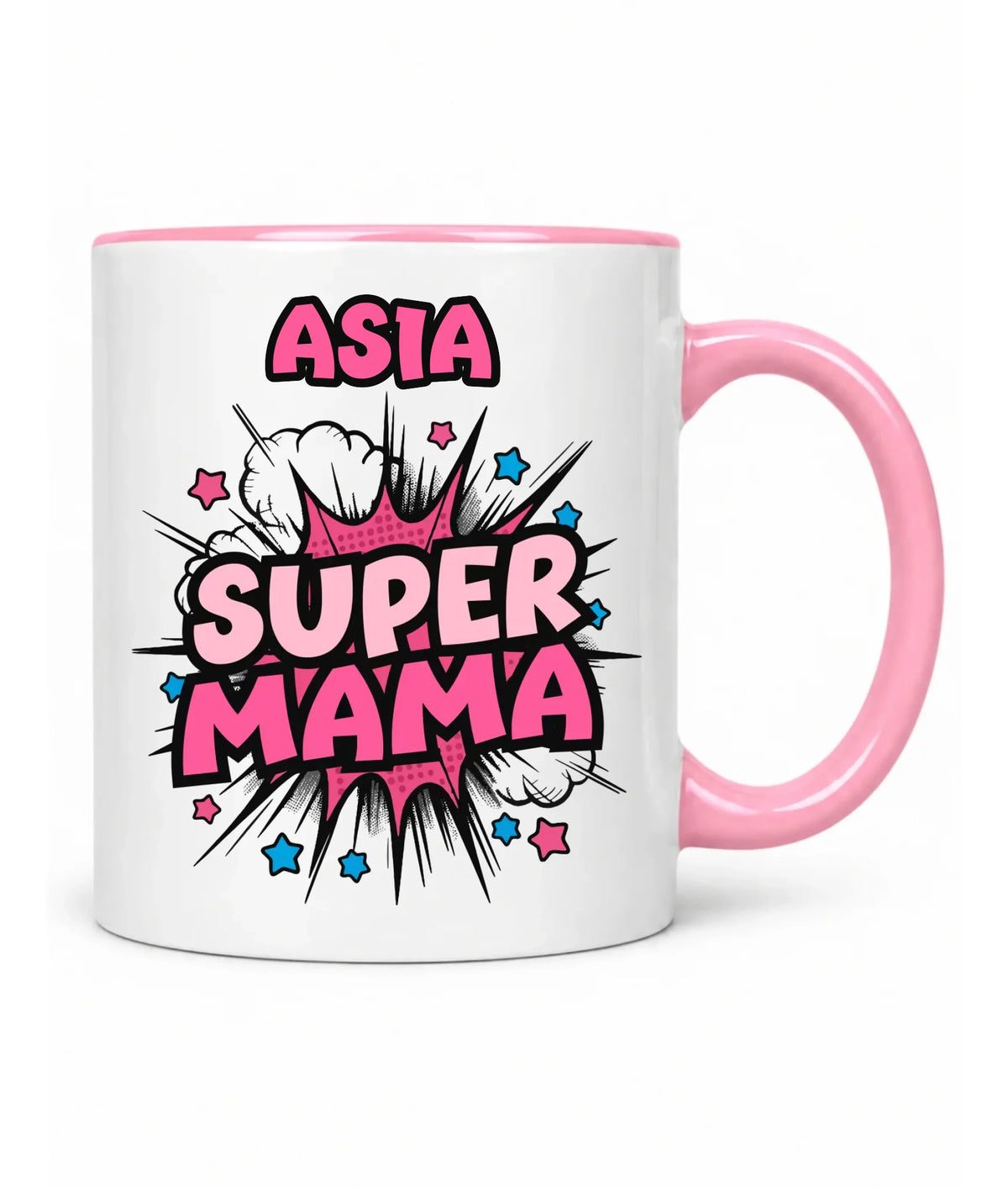 Kubek dla mamy z imieniem - Super Mama - personalizowany DM24