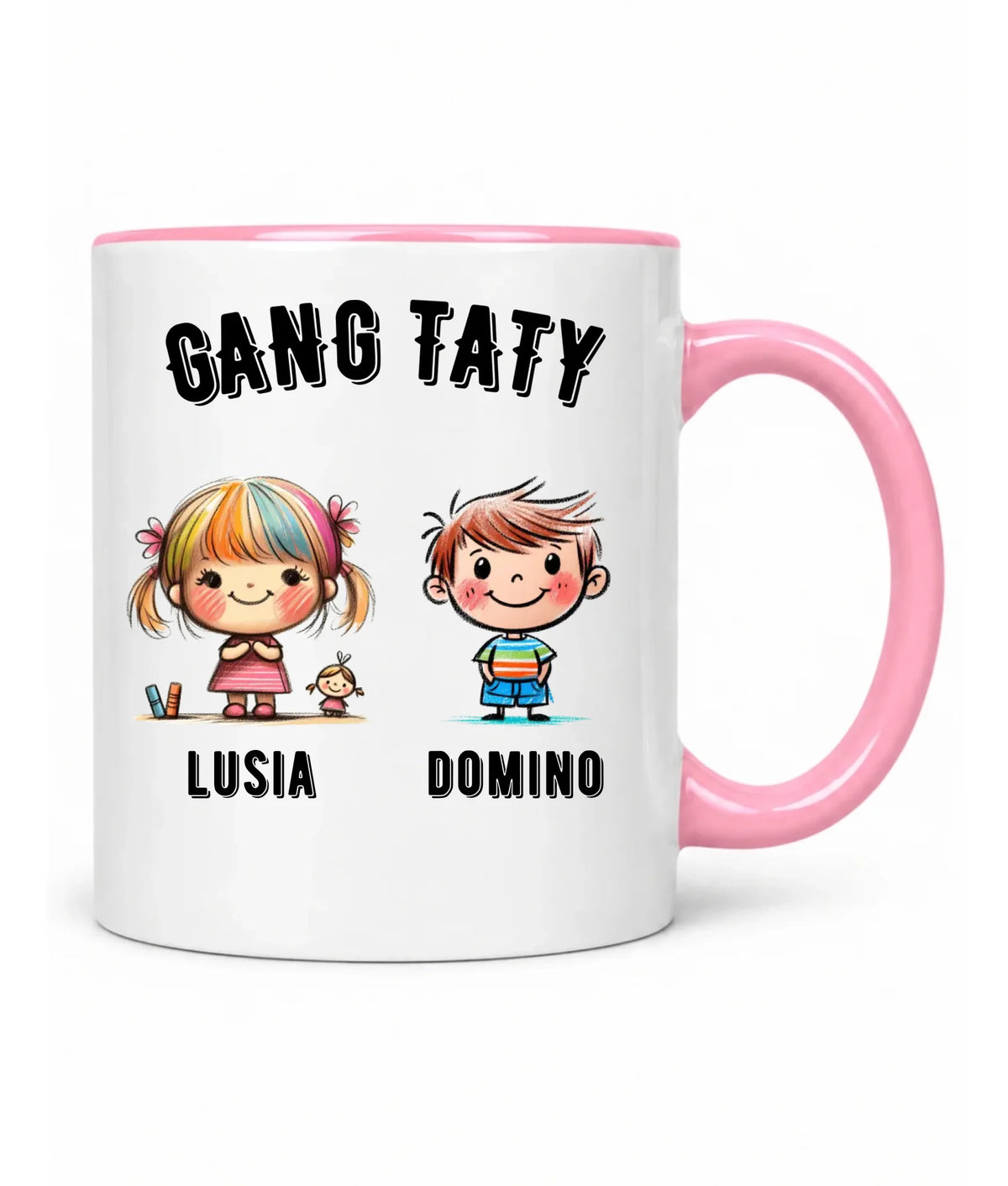 Kubek dla taty z imionami dzieci - Gang taty - personalizowany DT09