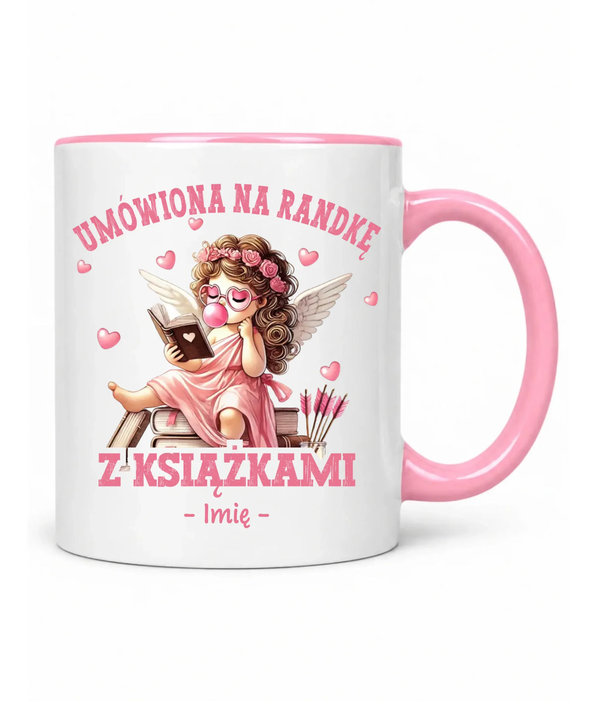 Kubek dla czytelniczki – Umówiona na randkę z książkami - personalizowany W19