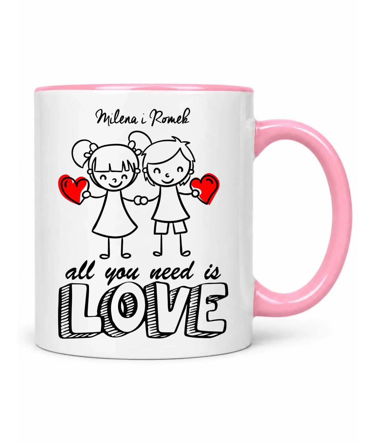 Kubek dla par - All You need is love - personalizowany W13