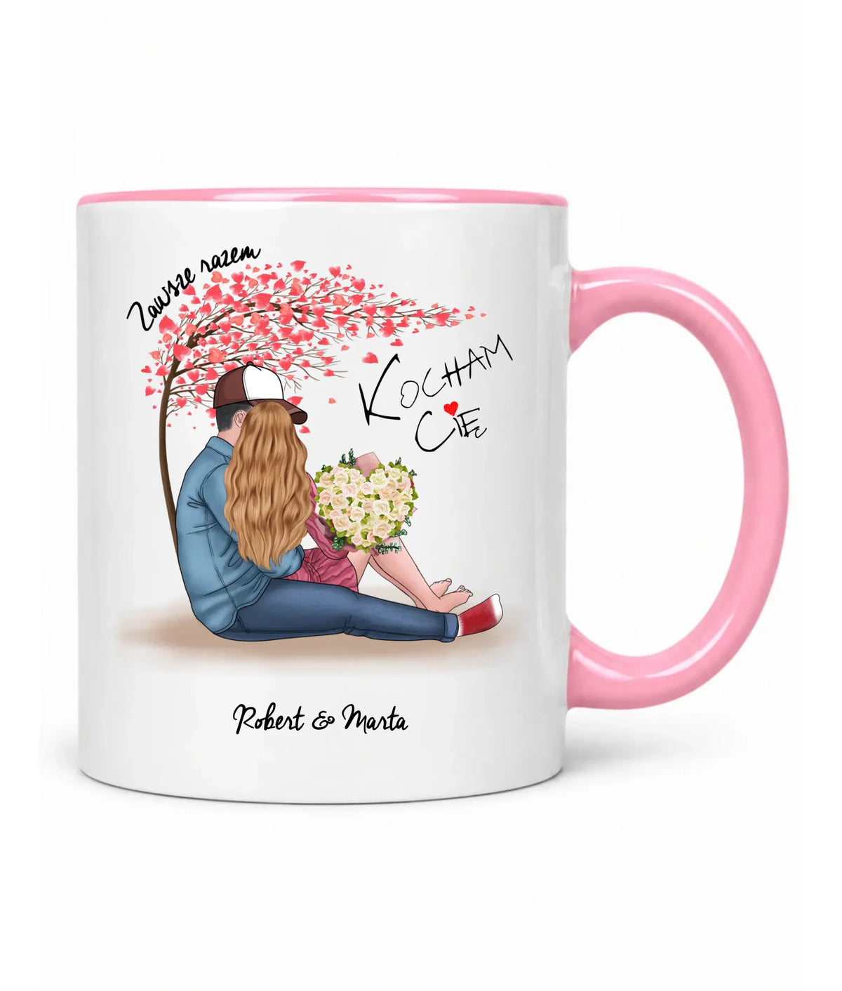 Kubek dla par - Zawsze razem - personalizowany W04