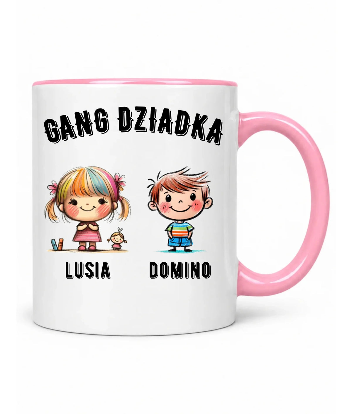 Kubek dla dziadka - Gang Dziadka imiona wnuków 2-6 - personalizowany D18