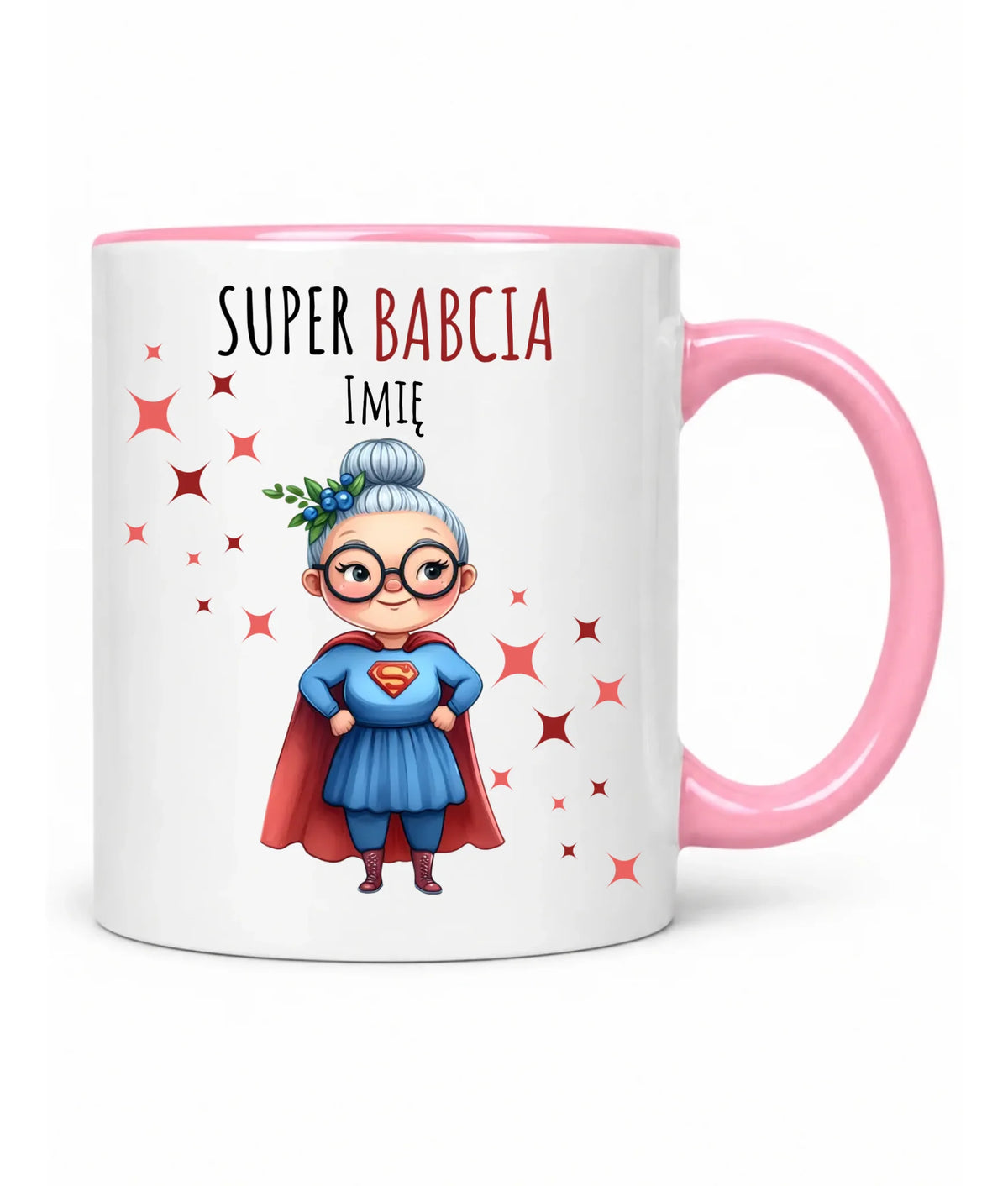 Kubek dla babci - Super Babcia - personalizowany B02