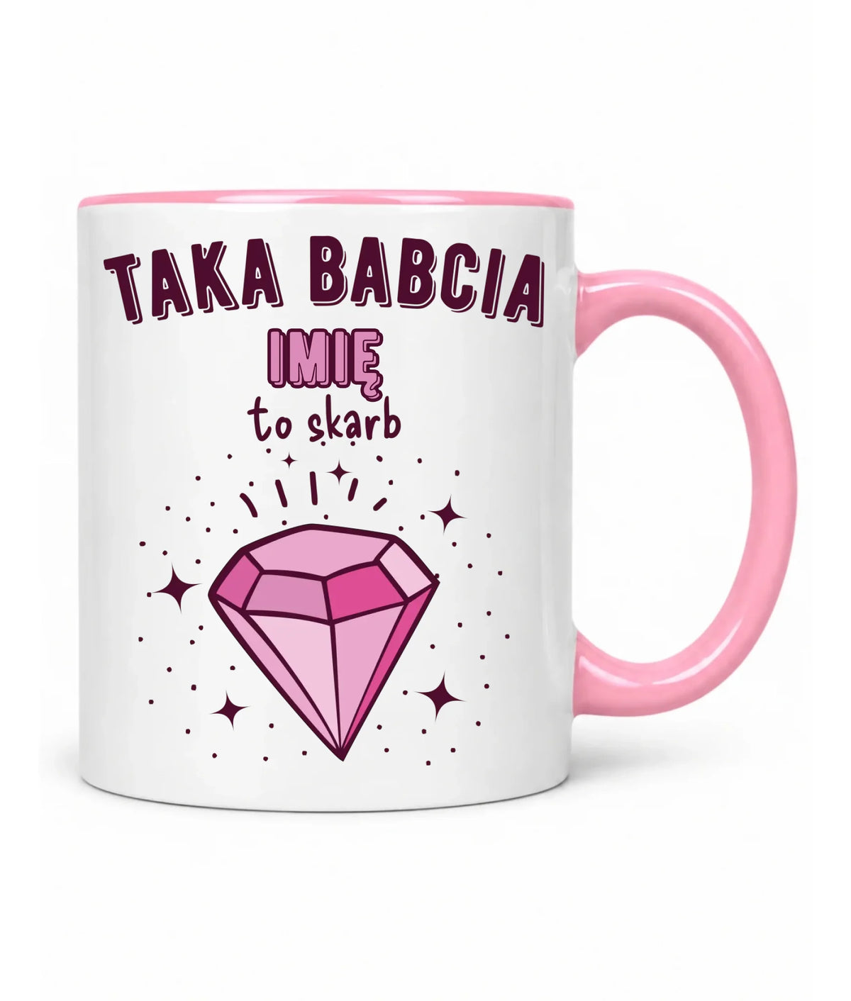 Kubek dla babci - Taka Babcia to skarb - personalizowany B06