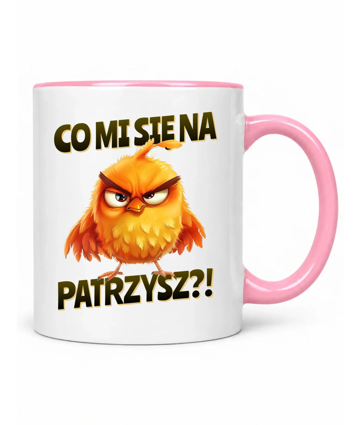 Śmieszny kubek - Prezent dla chłopaka kolegi - Co mi się na ptaka patrzysz DCH24