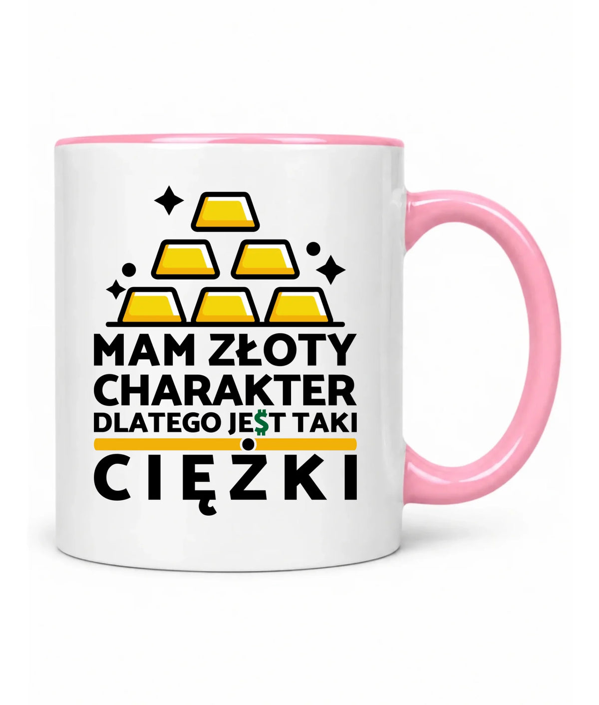 Kubek - prezent dla chłopaka - Złoty charakter DCH16