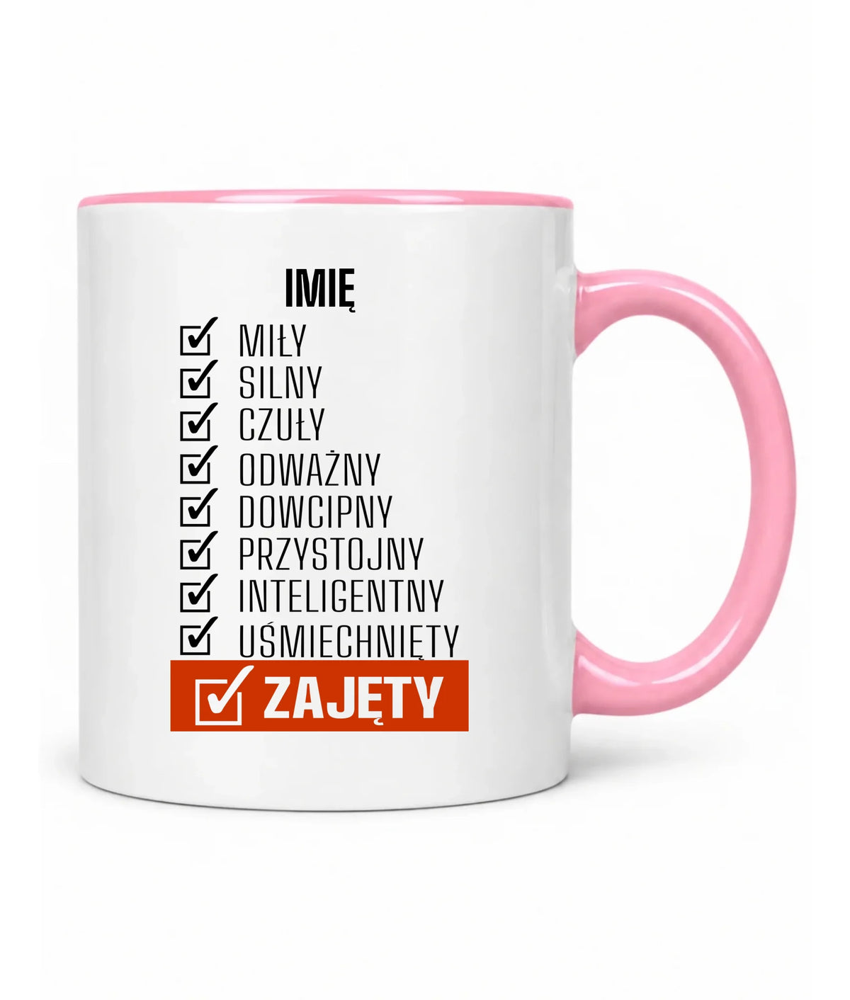 Kubek - Zajęty prezent dla chłopaka męża narzeczonego - personalizowany DCH05