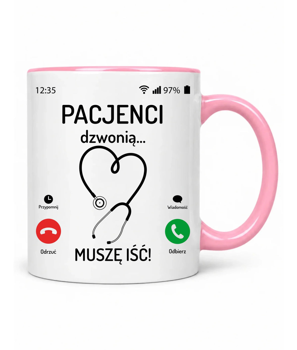 Kubek dla lekarza - Pacjenci dzwonią muszę iść ZL06