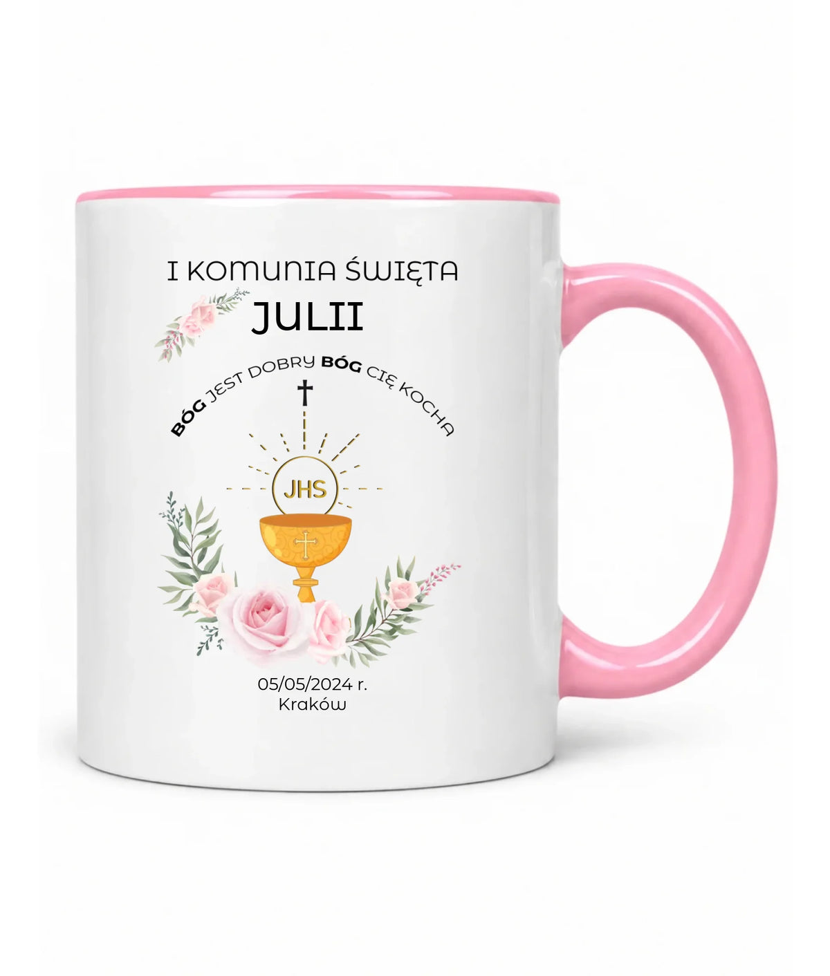 Kubek | Prezent na Pierwszą Komunię Świętą - personalizowany PK01