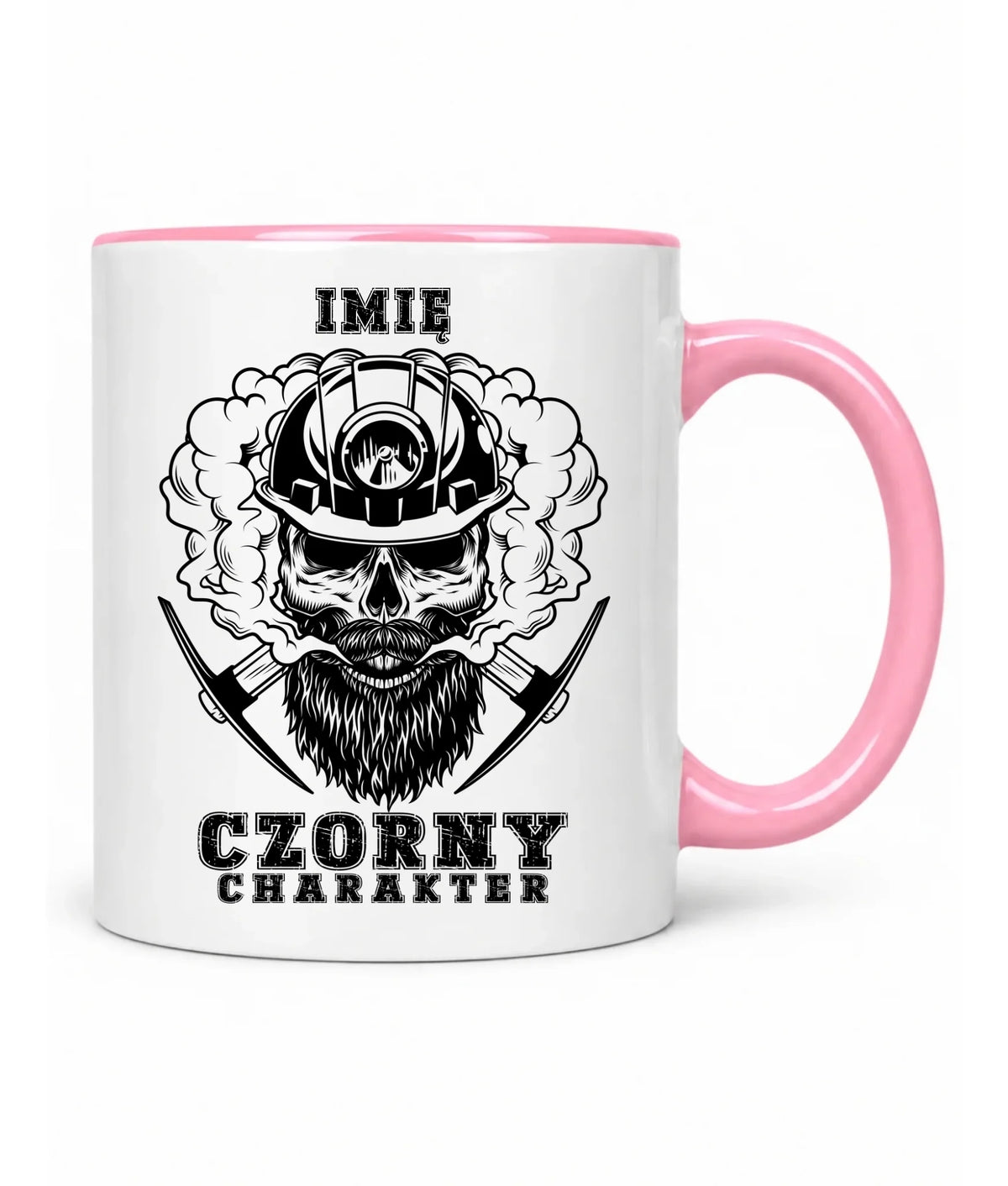 Kubek z imieniem dla górnika - Czorny charakter