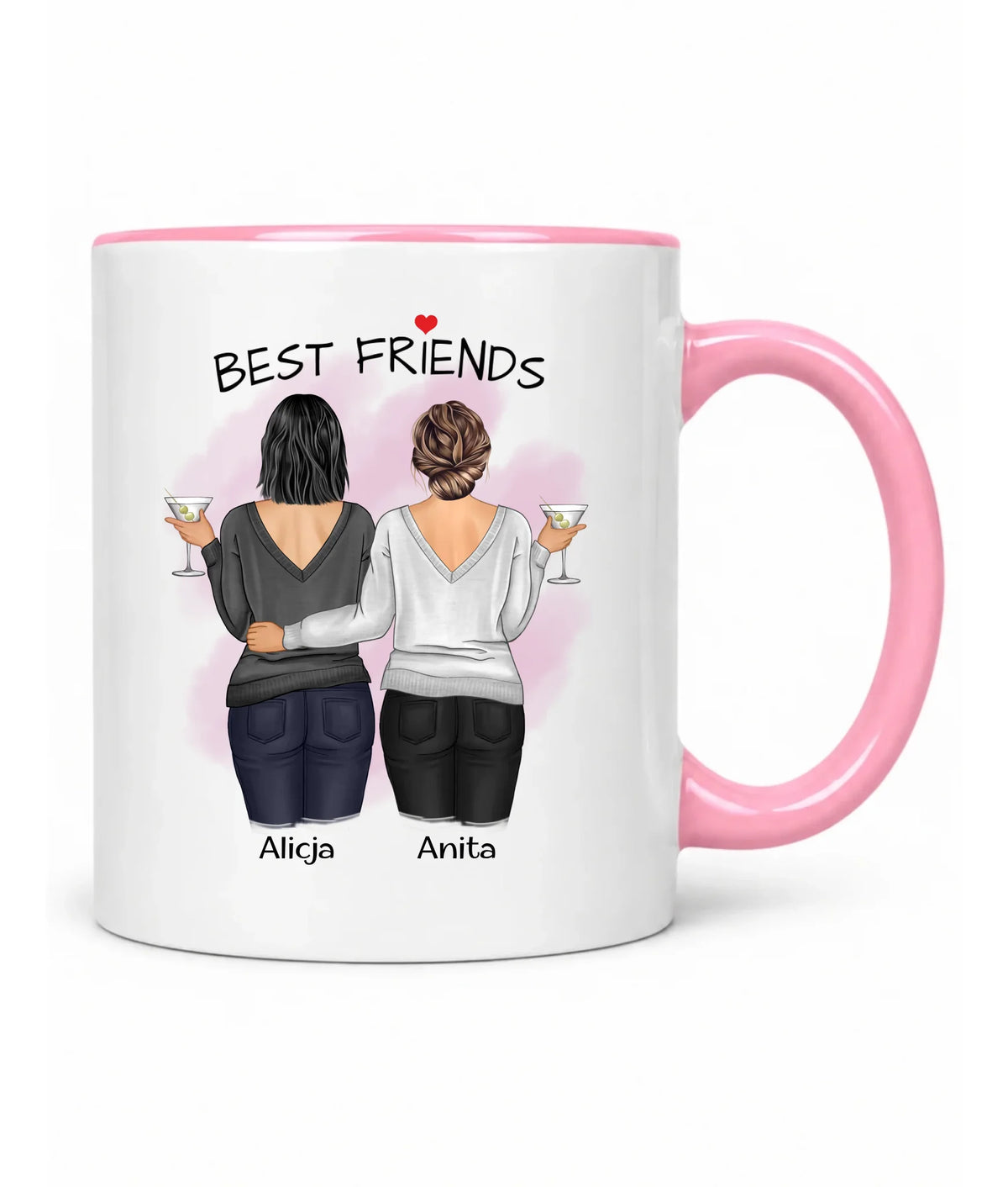 Kubek - prezent dla przyjaciółki - Best Friends - personalizowane postacie 2-4 osoby PR03