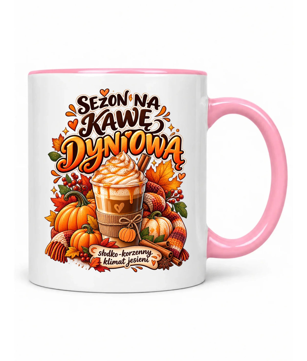 Kubek jesienny - Sezon na kawę dyniową