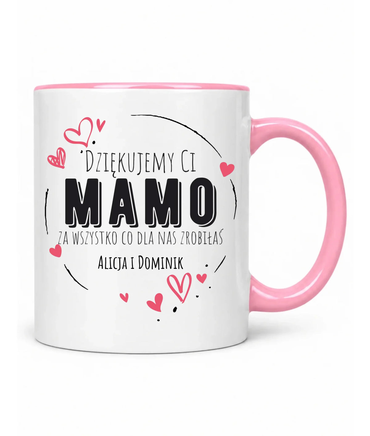 Kubek dla mamy - Dziękujemy Ci Mamo - personalizowany DM43
