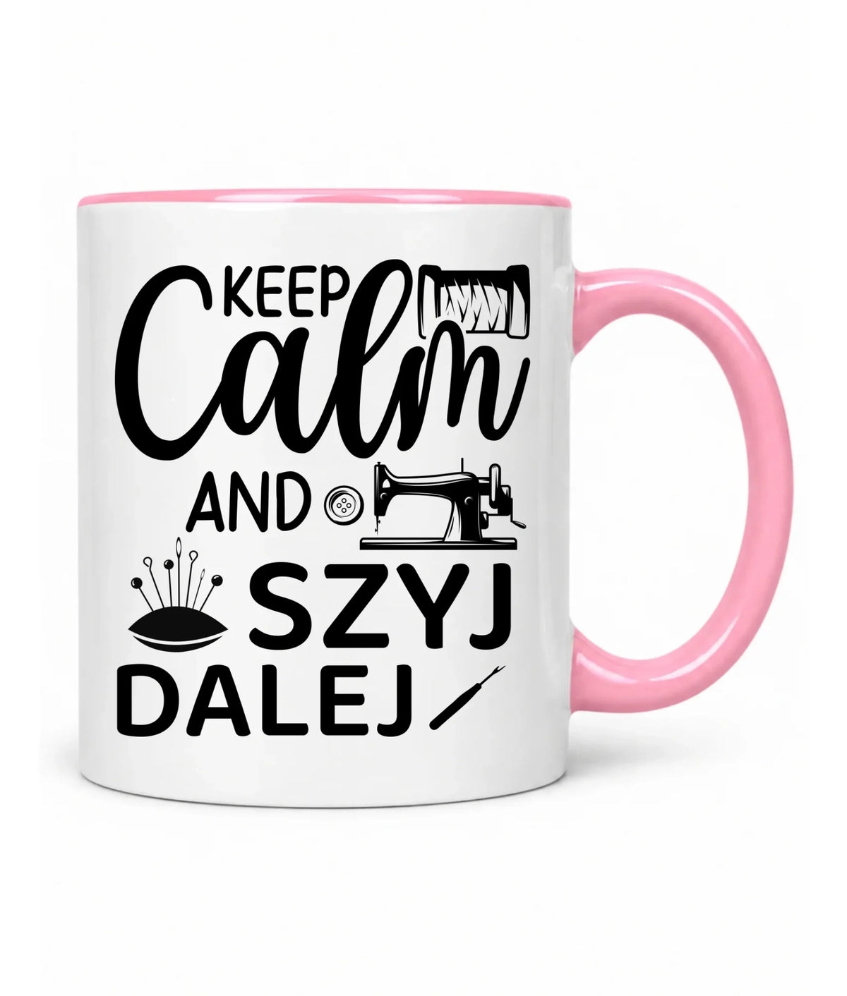 Kubek szyciowy dla krawcowej – KEEP CALM and SZYJ DALEJ HS31