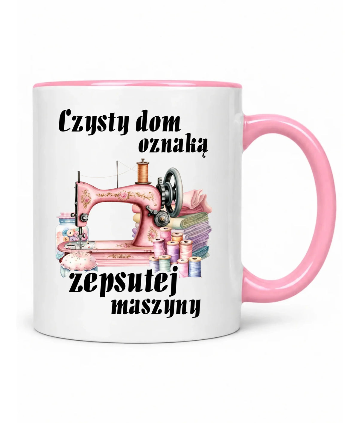 Kubek szyciowy dla krawcowej – Czysty dom oznaką zepsutej maszyny HS15