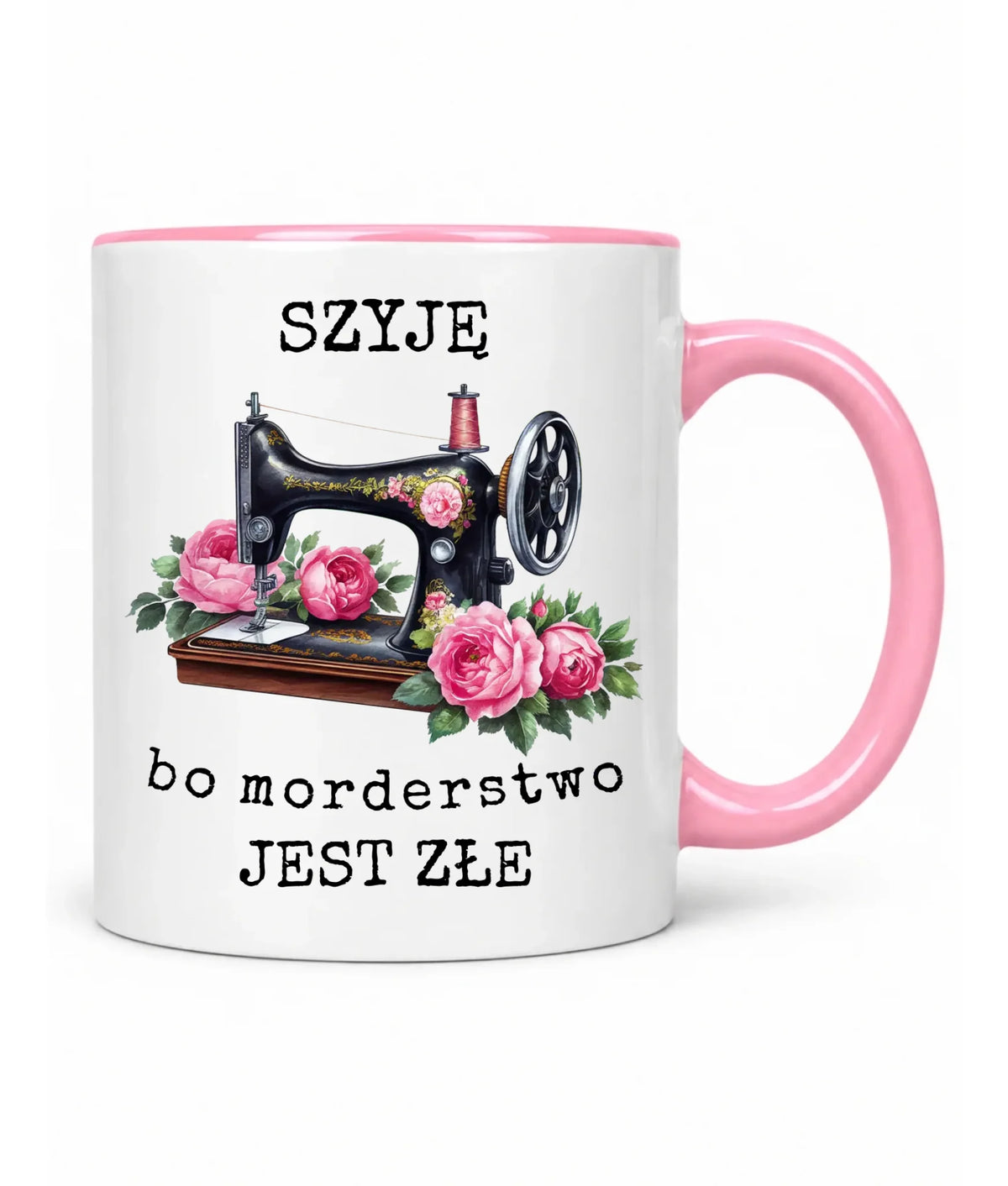 Kubek szyciowy dla krawcowej – Szyję, bo morderstwo jest złe HS14