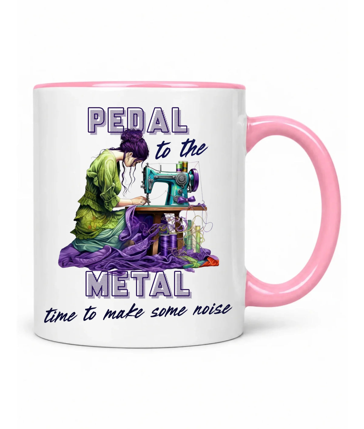 Kubek szyciowy - prezent dla krawcowej - PEDAL METAL HS01