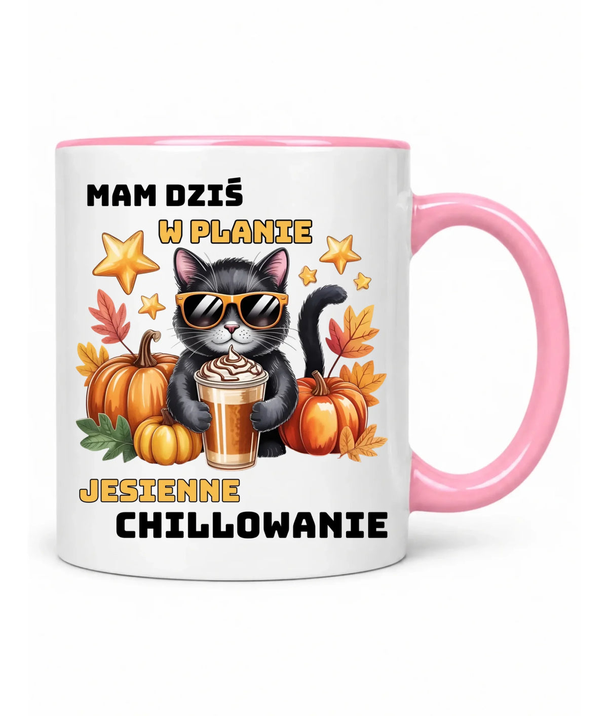 Kubek jesienny - Mam dziś w planie jesienne chillowanie JS34