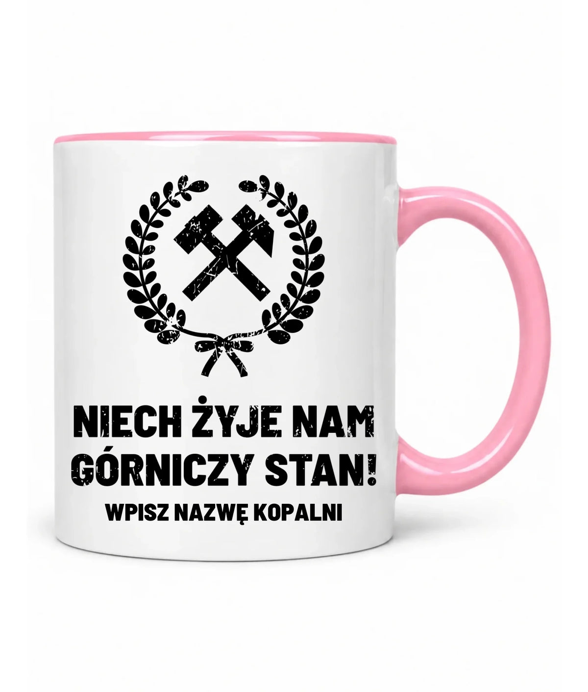 Kubek z nazwą kopalni dla górnika - Niech żyje nam górniczy stan