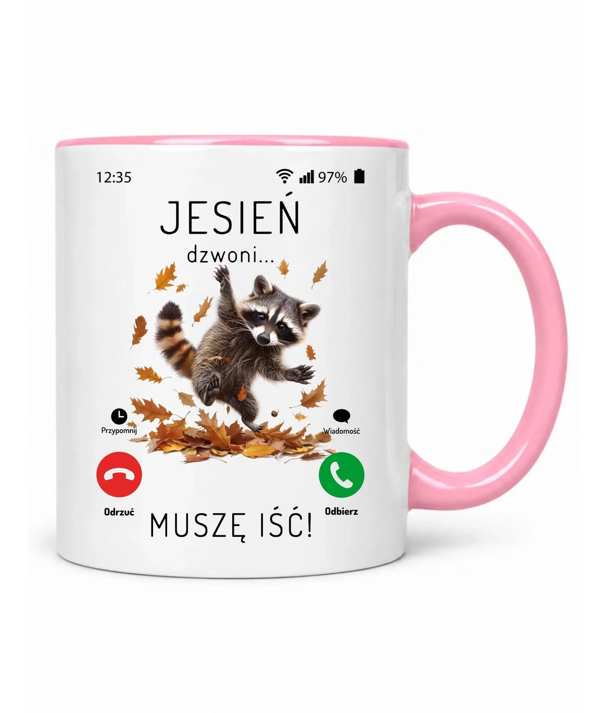 Kubek jesienny - Jesień dzwoni muszę iść JS18