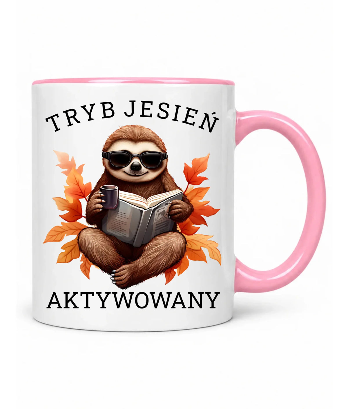 Kubek jesienny - Leniwiec - Tryb jesień aktywowany JS23