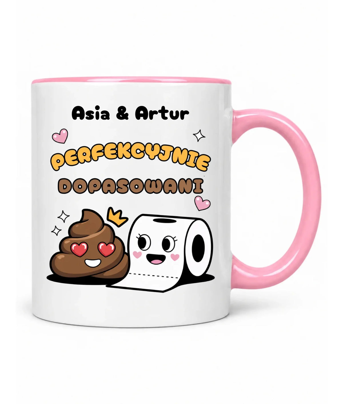 Kubek dla par - Perfekcyjnie dopasowani - personalizowany W81