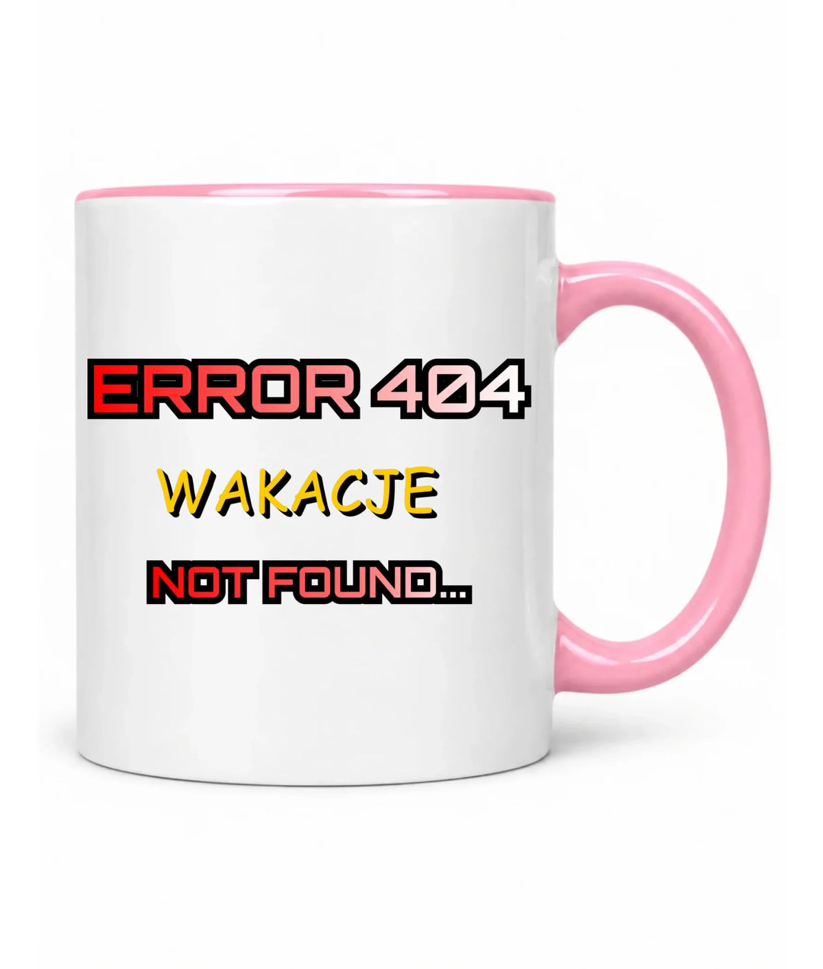 Kubek szkolny - Error 404 - śmieszny SZ15