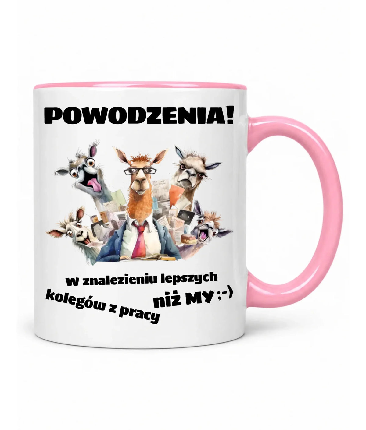 Kubek na odejście z pracy - Powodzenia w znalezieniu lepszych kolegów
