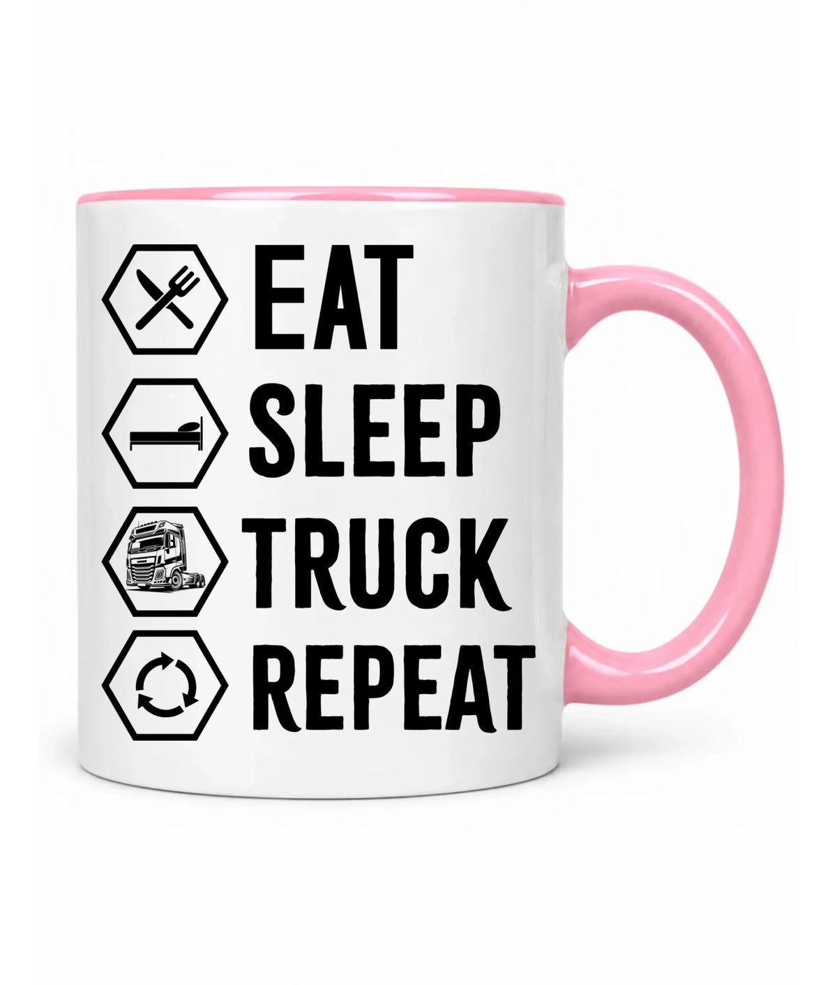 Kubek dla kierowcy ciężarówki - Eat Sleep Truck Repeat ZKT05