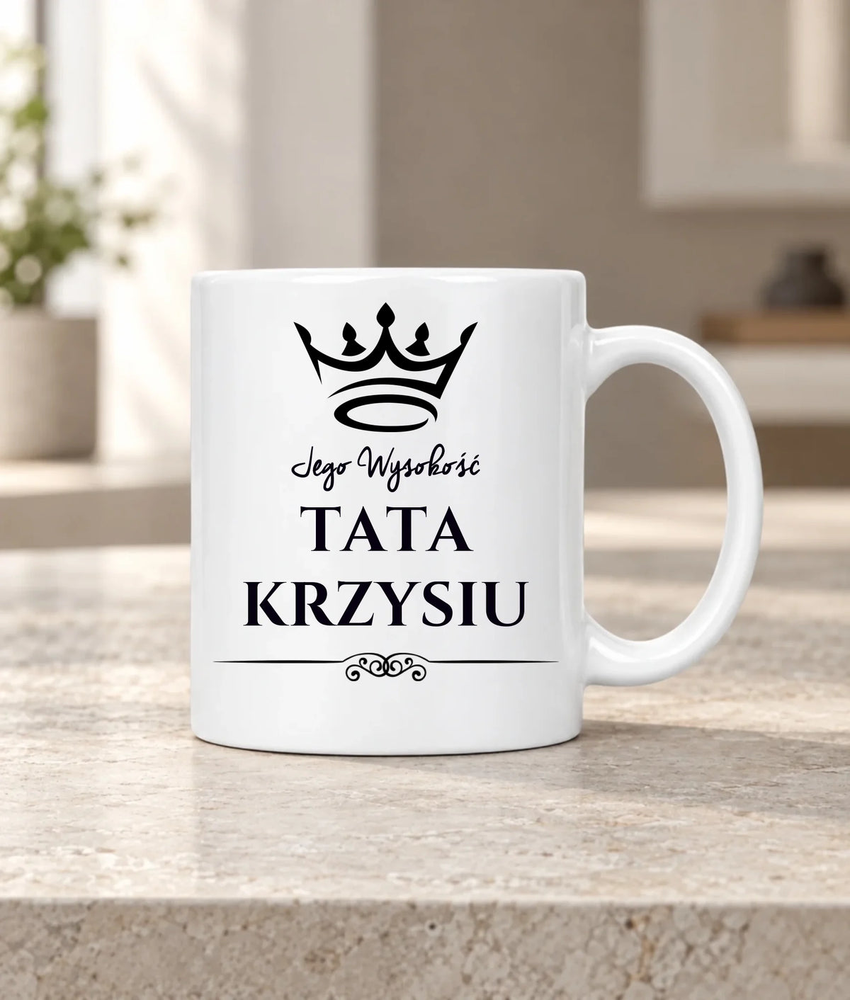 Kubek dla taty - Jego Wysokość Tata - personalizowany DT11