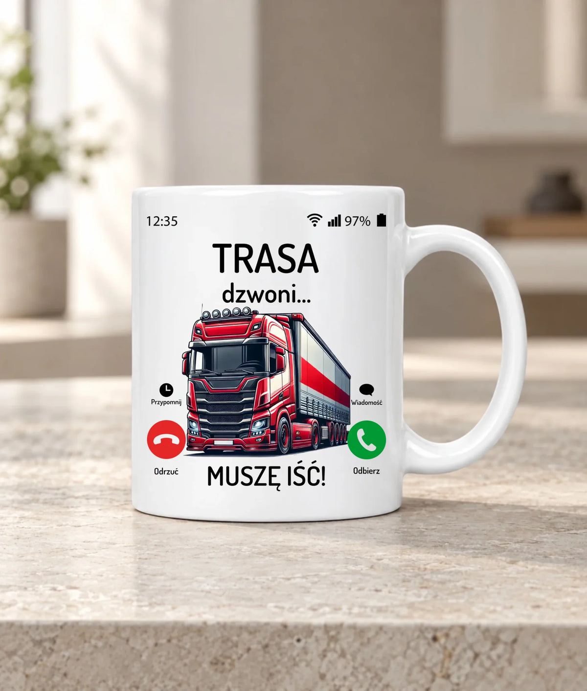 Kubek dla zawodowego kierowcy - Trasa dzwoni muszę iść ZKT03