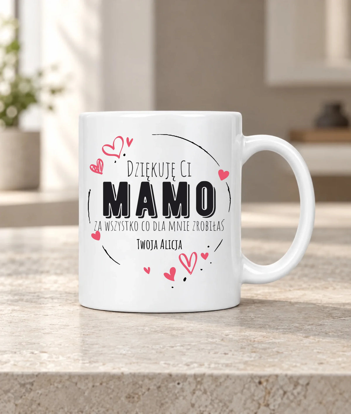 Kubek dla mamy - Dziękuję Ci Mamo - personalizowany DM32