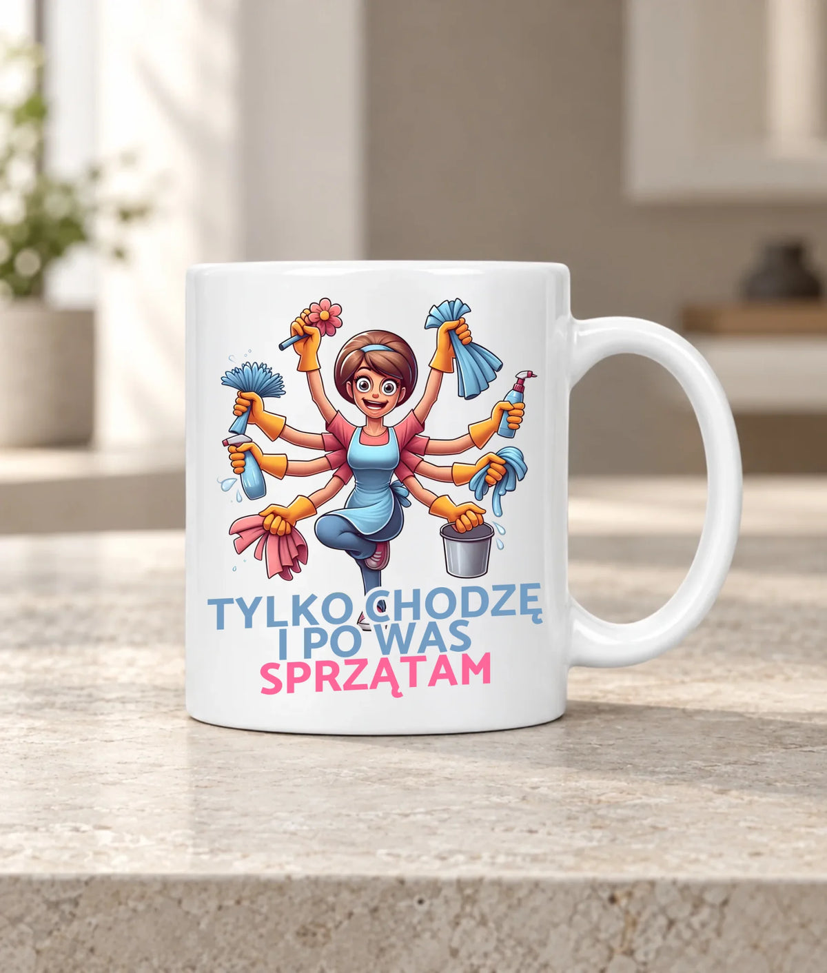 Kubek dla mamy - Tylko chodzę i po Was sprzątam DM42