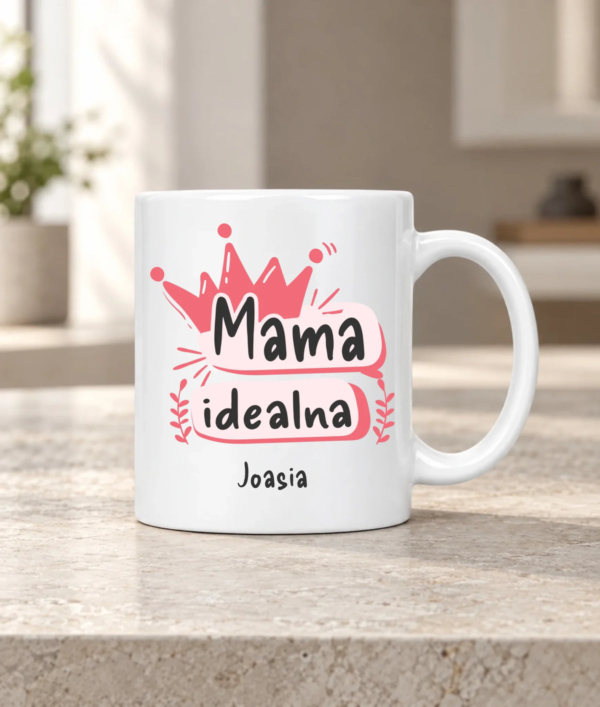 Kubek dla mamy - Mama idealna - personalizowany DM23