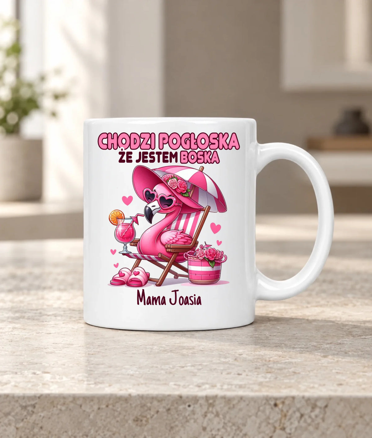 Kubek dla mamy - Chodzi pogłoska, że jestem boska - personalizowany DM14
