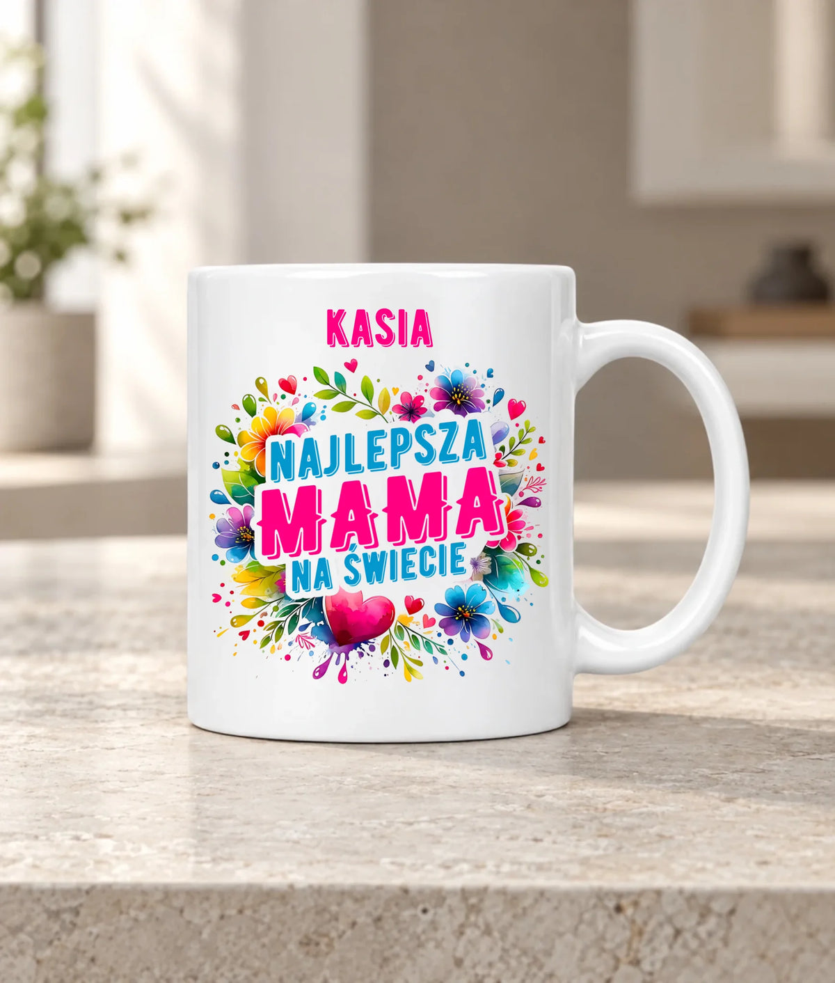 Kubek dla mamy - Najlepsza Mama - personalizowany DM15