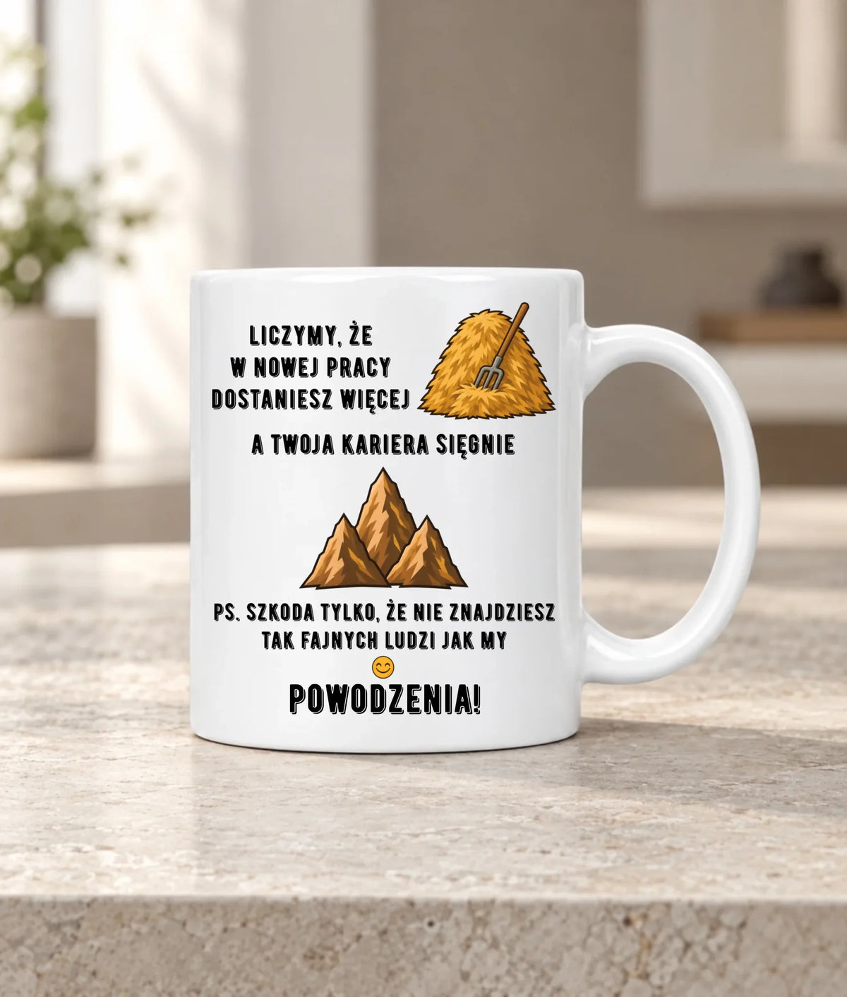 Kubek na odejście z pracy - W nowej pracy dostaniesz więcej siana