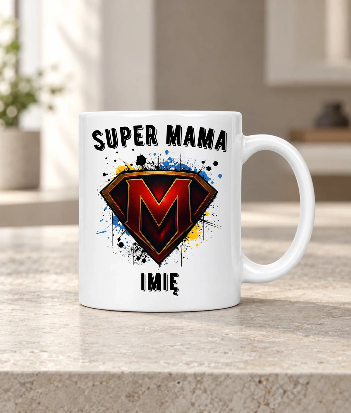 Kubek dla mamy - Super Mama - personalizowany DM07