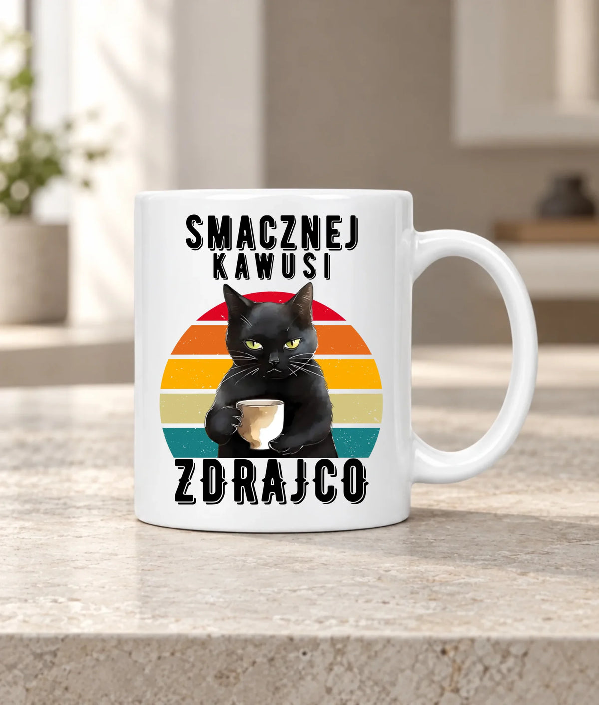 Kubek na odejście z pracy - Smacznej kawusi Zdrajco