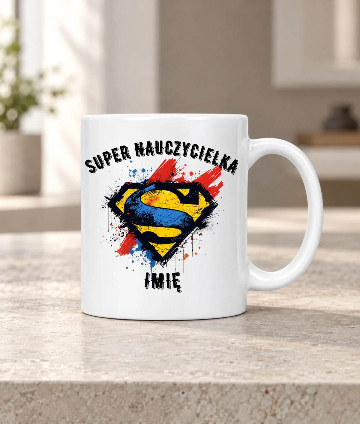 Kubek z imieniem dla nauczycielki Super Nauczycielka N27