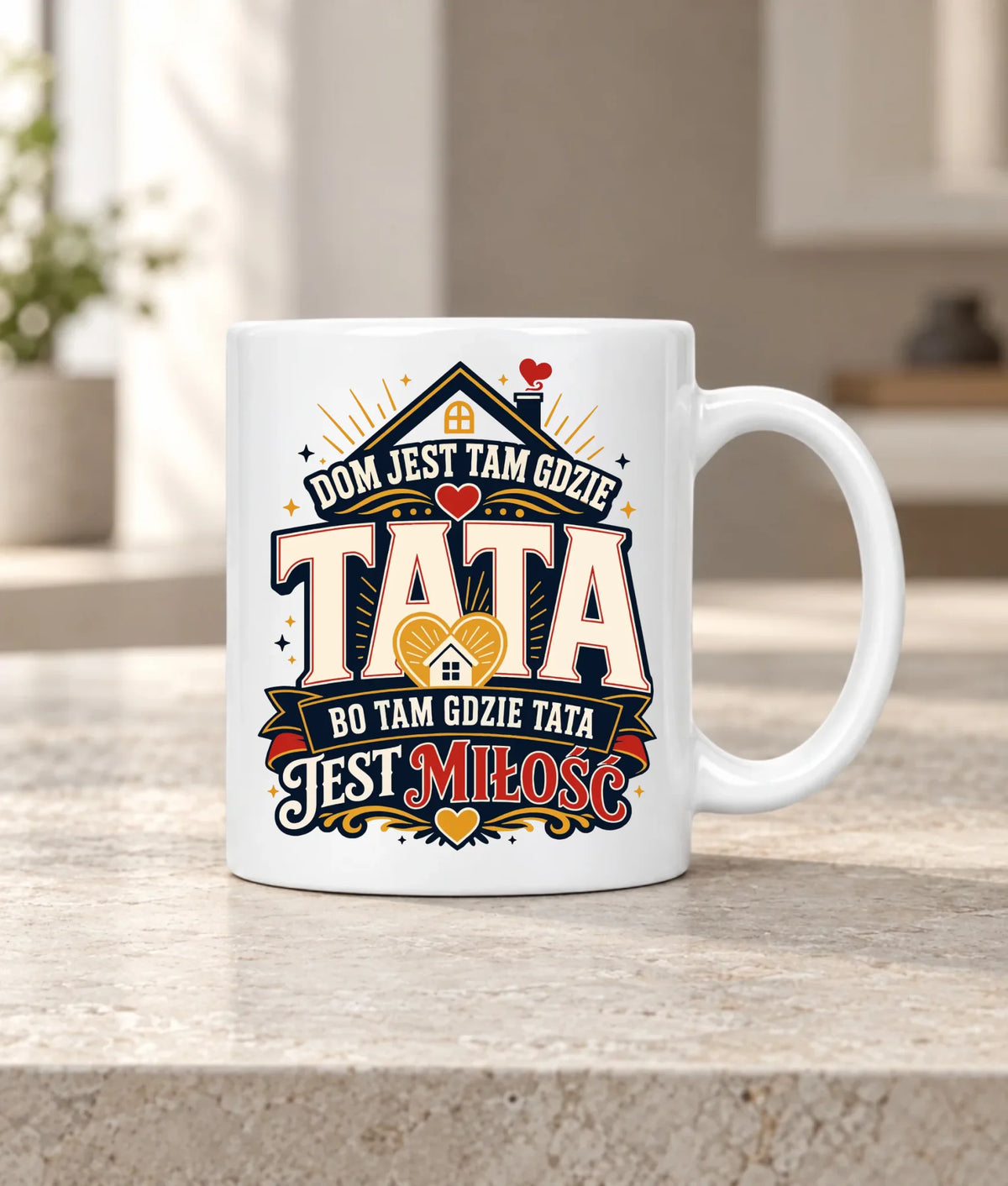 Kubek dla taty - Dom jest tam gdzie tata DT37