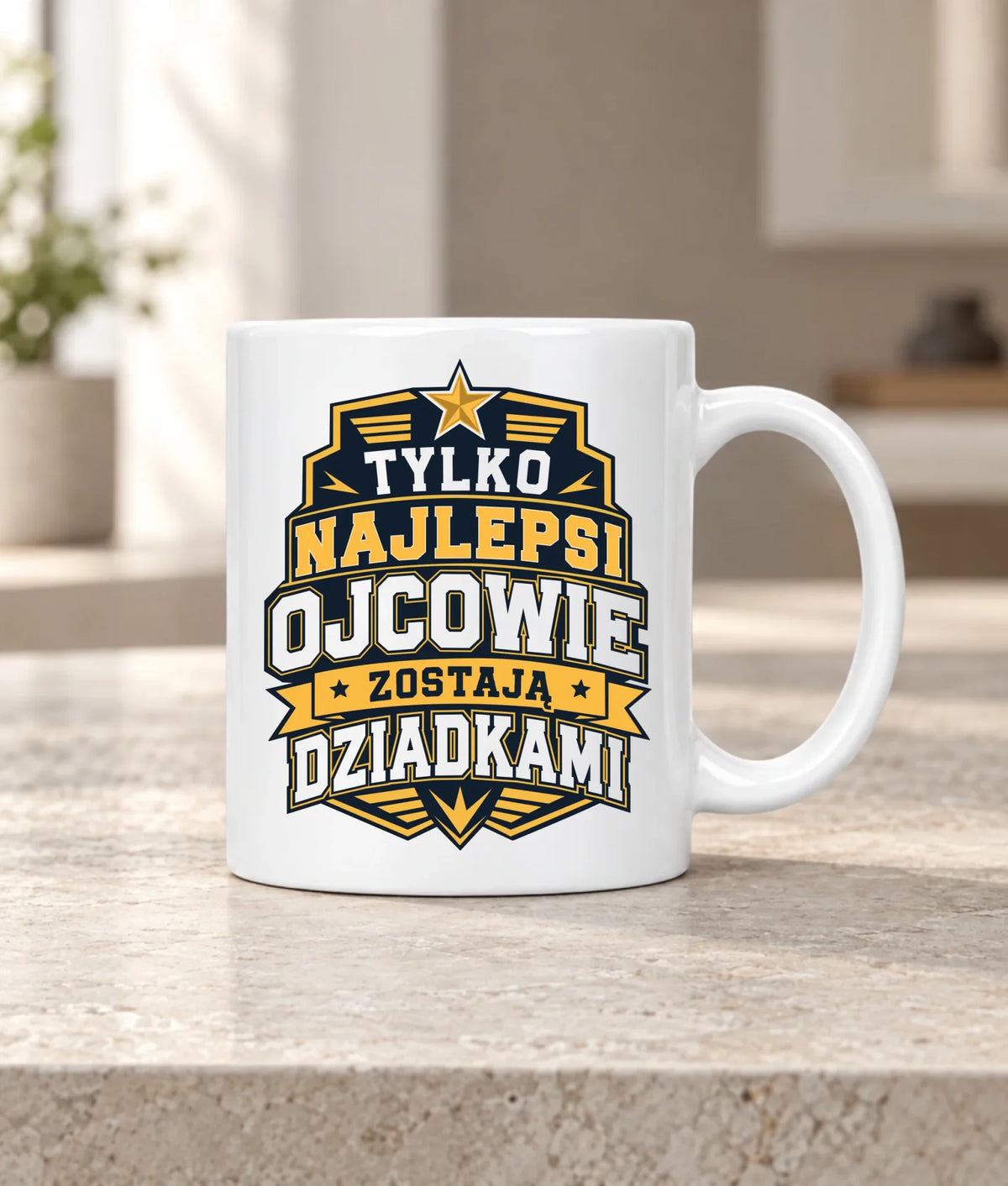 Kubek dla taty przyszłego dziadka - Tylko najlepsi ojcowie zostają dziadkami DT39