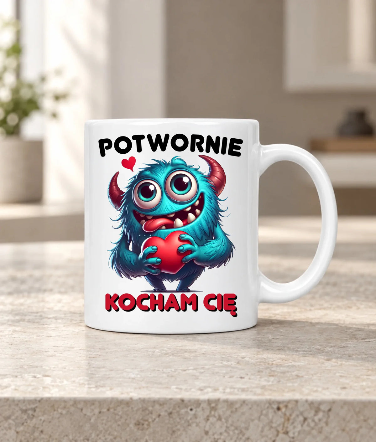Kubek dla par - Potwornie Kocham Cię W45